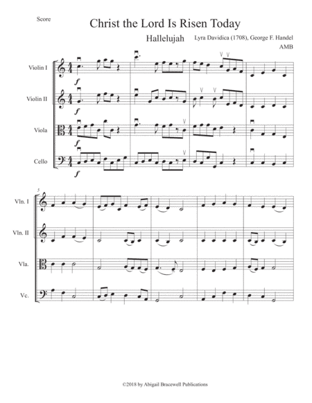 Christ the Lord Is Risen Today, Hallelujah (arr. Abigail Bracewell)