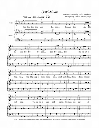 Bathtime (arr. Konrad Harley)