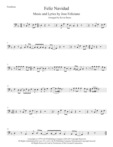 Feliz Navidad (arr. Kevin Busse)