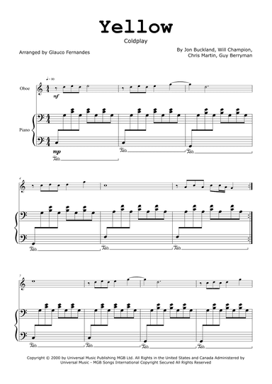 Yellow (arr. Glauco Fernandes)