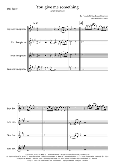 You Give Me Something (arr. Fernando Britto)