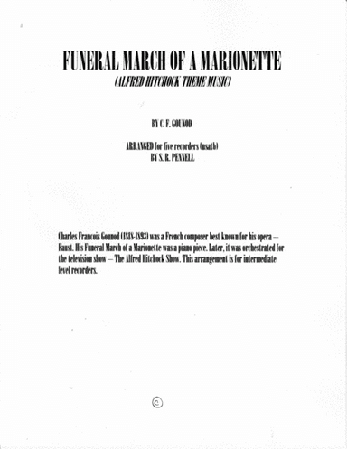 Funeral March of a Marionette (arr. S. R. Pennell)