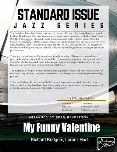 My Funny Valentine (arr. Brad Henderson)