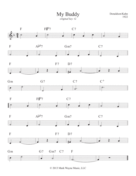 My Buddy (arr. Mark Huxhold)