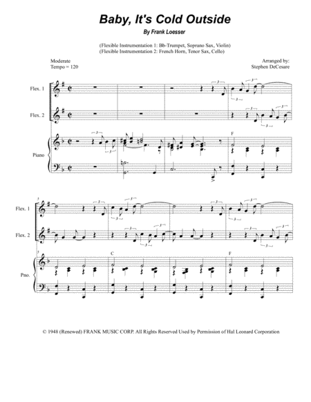 Baby, It's Cold Outside (arr. Stephen DeCesare)