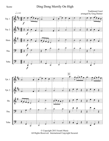 Ding Dong Merrily On High (arr. Greg Danner)