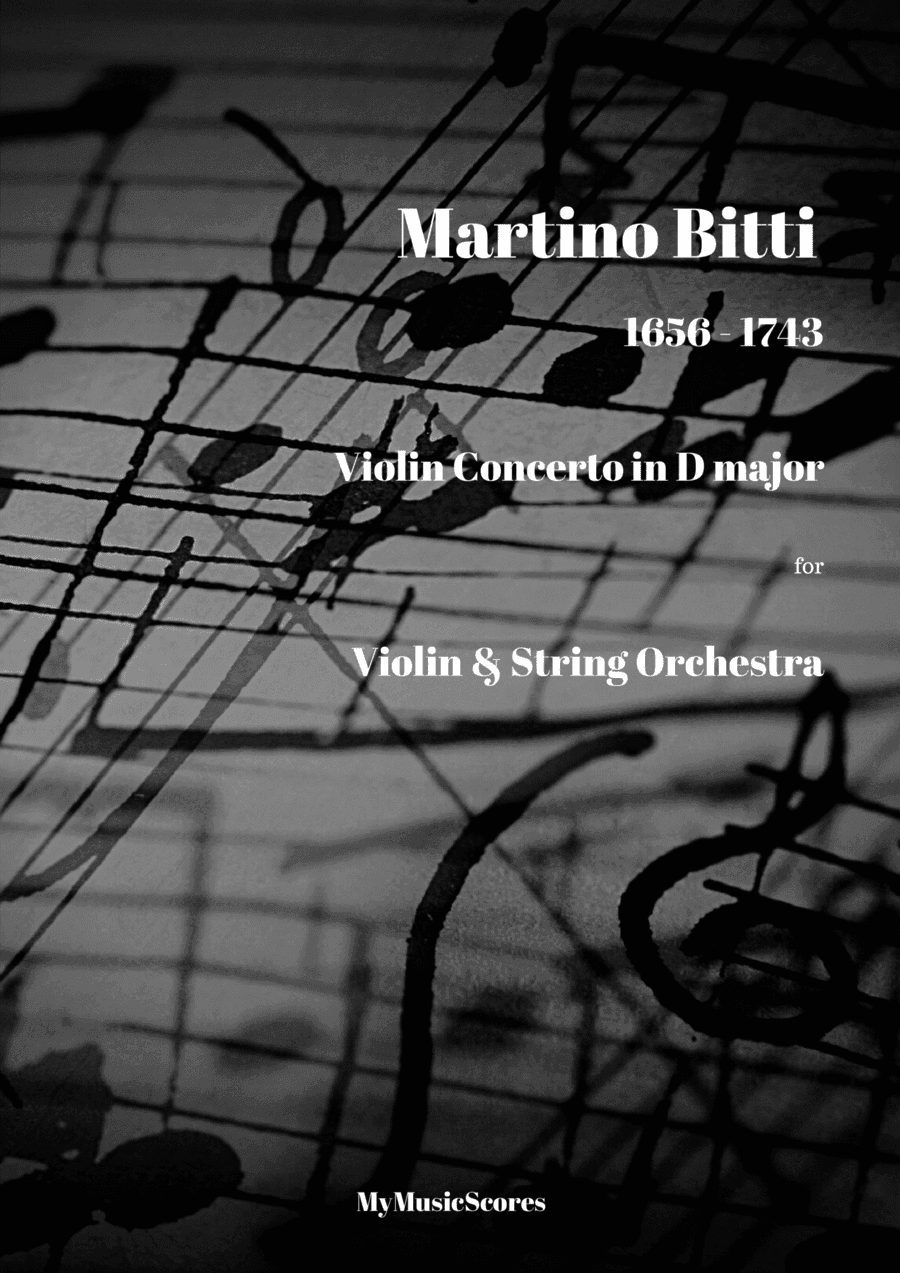 Bitti Violin Concerto in D major for Violin and String Orchestra (arr. Paul Wood)