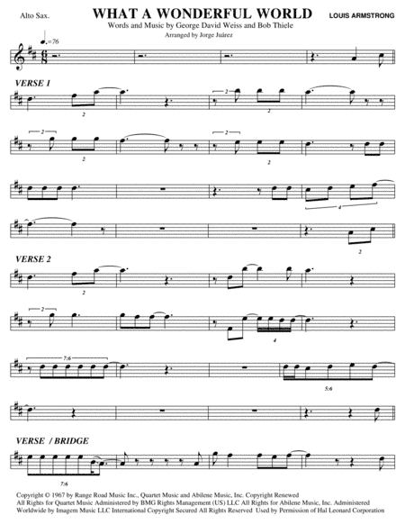 What A Wonderful World (arr. Jorge Juárez)