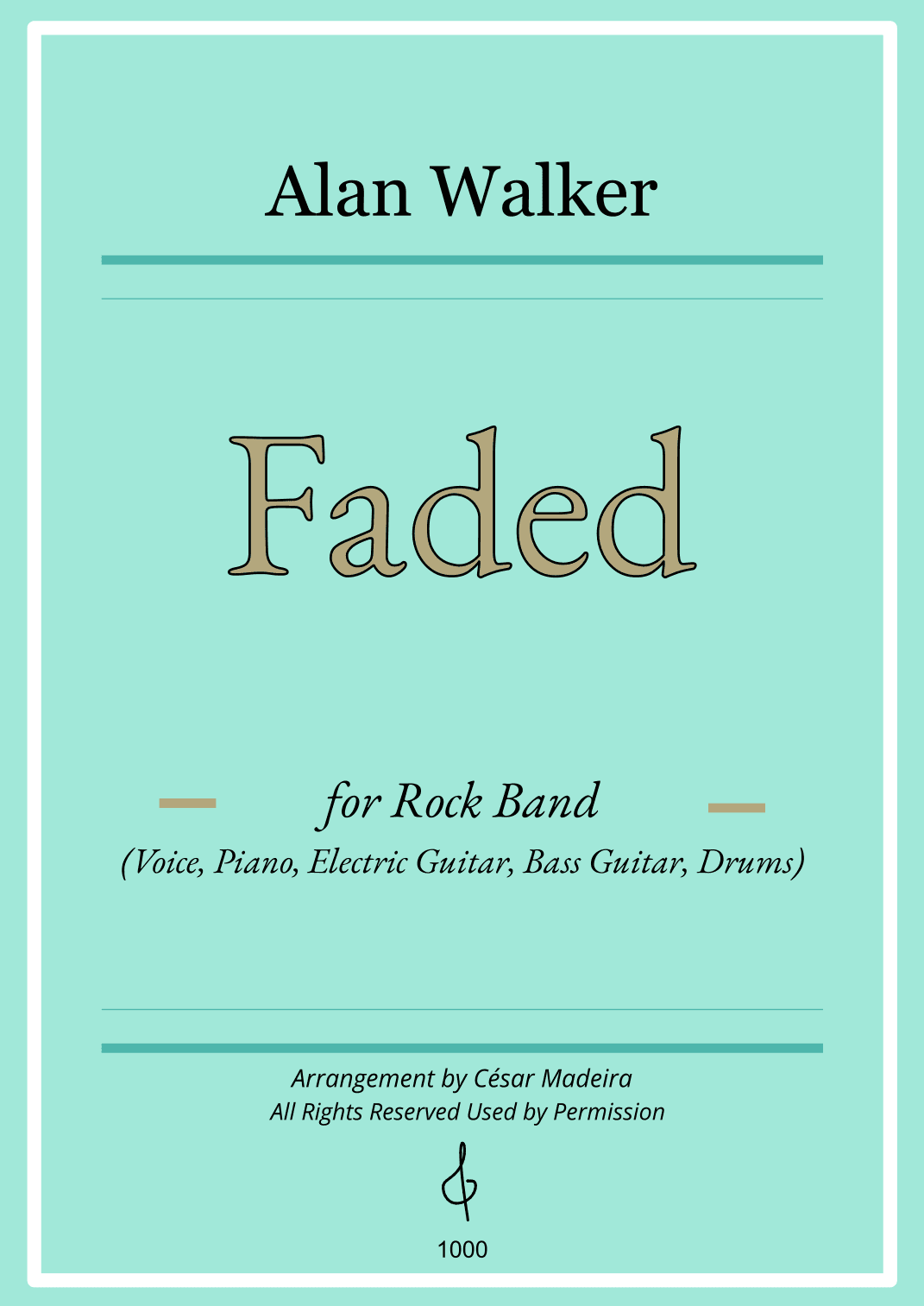 Faded (arr. César Madeira)