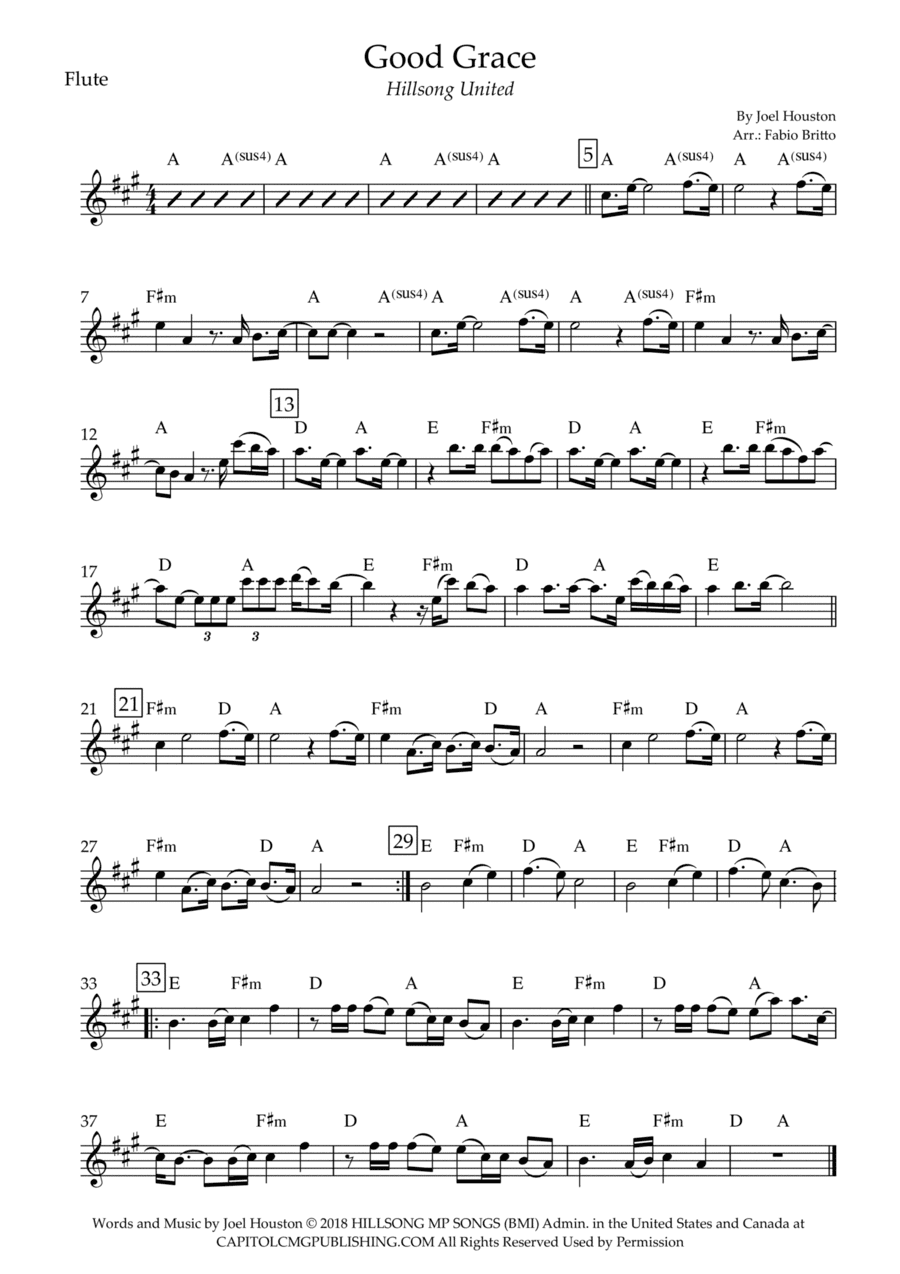 Good Grace (arr. Fabio Britto)