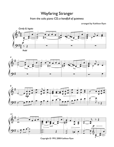 Wayfaring Stranger (arr. Kathleen Ryan)