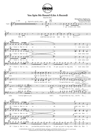 You Spin Me Round (like A Record) (arr. Silv Pybus)