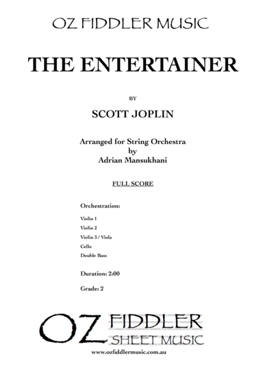 The Entertainer, by Scott Joplin (arr. Adrian Mansukhani)