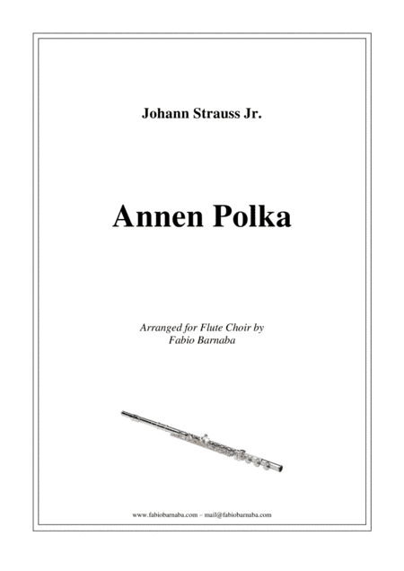 Annen Polka - for Flute Choir (arr. Fabio Barnaba)