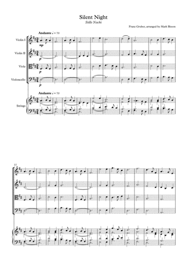 Silent Night (Stille Nacht) (arr. Mark Bisson)
