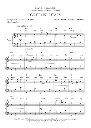 Greensleeves (arr. Danilo "Daca" Alves)
