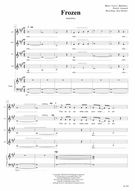 Frozen (arr. Jetse Bremer)