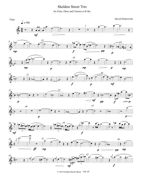 Sheldon Street Trio flute part