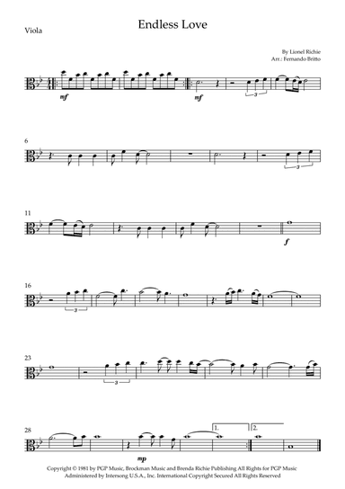 Endless Love (arr. Fernando Britto)