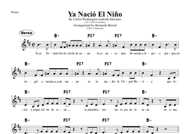 Ya Nacio El Nino (arr. Bernardo Bernal Hidalgo)