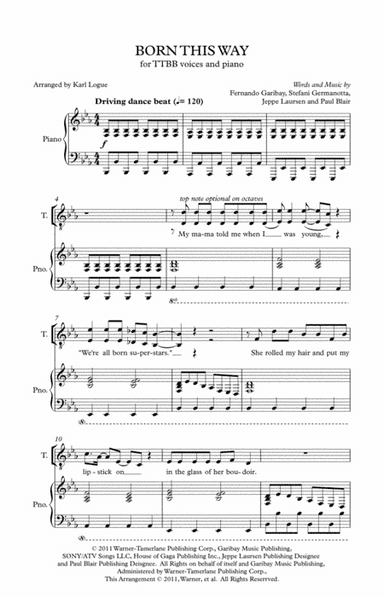 Born This Way (arr. Karl Logue)