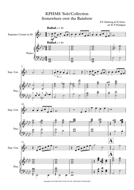 Over The Rainbow (arr. Kevin P Holdgate)