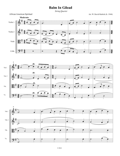 Balm in Gilead (arr. W. David Hedrick)