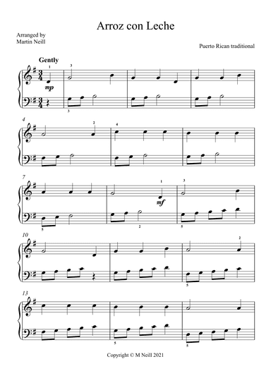 Arroz con Leche (arr. Martin Neill)