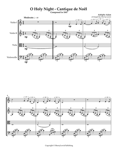 O Holy Night - Cantique de Noël (arr. Sherry Lewis)
