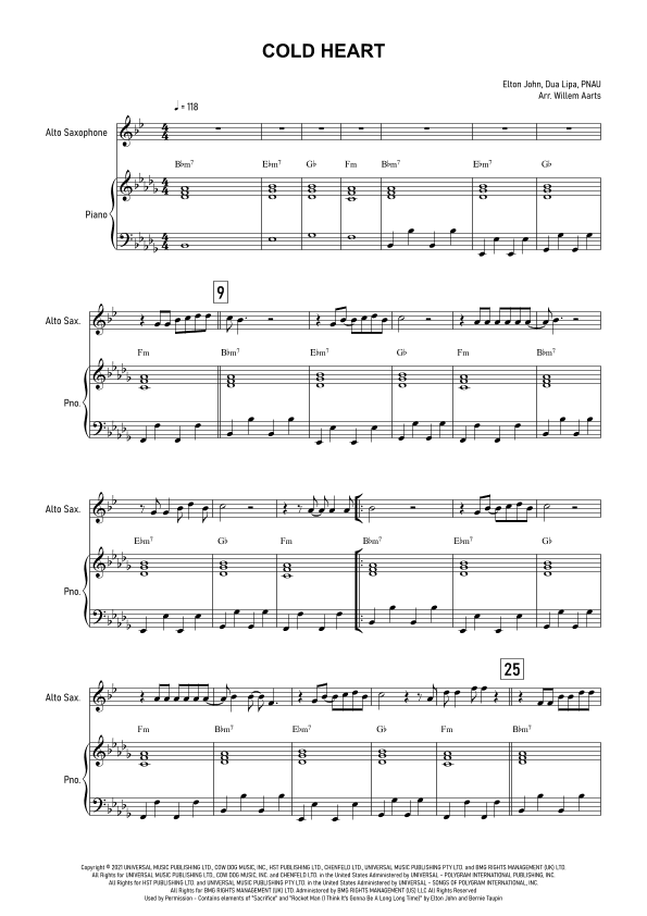 Cold Heart (pnau Remix) (arr. Willem Aarts)
