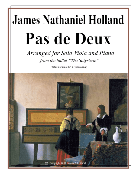 Pas de Deux from The Satyricon Ballet Viola and Piano