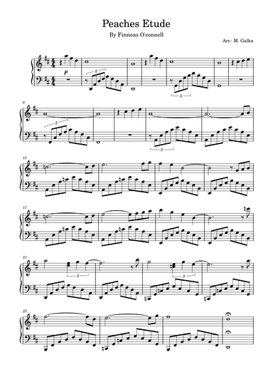 Peaches Etude (arr. M. Galka)