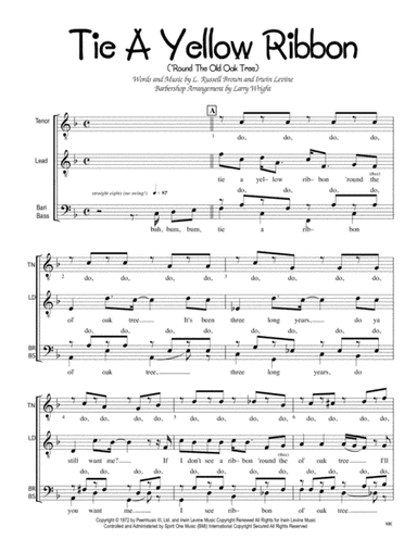 Tie A Yellow Ribbon Round The Ole Oak Tree (arr. Larry Wright)