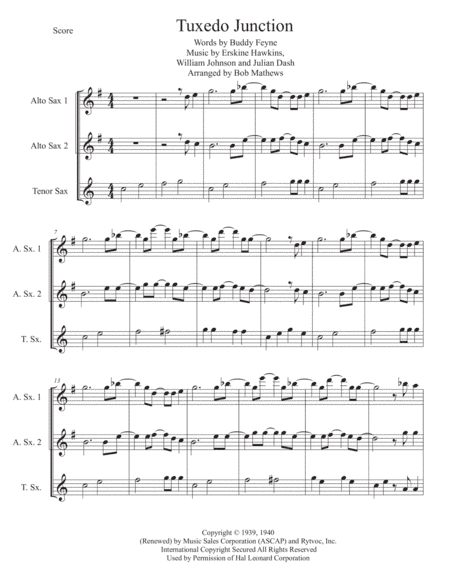 Tuxedo Junction (arr. Bob Mathews)