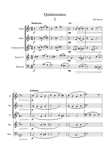 Quintessence I & II - Wind Quintet