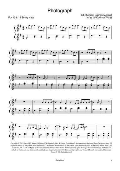 Photograph (arr. Corinna Wong)