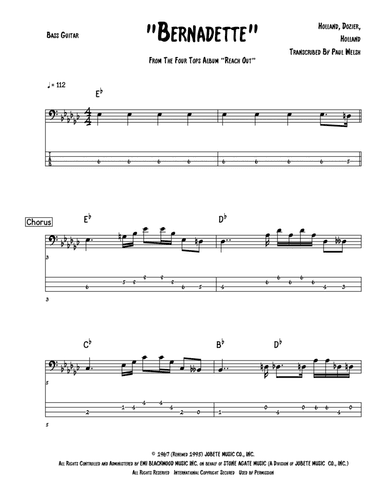 Bernadette (arr. Accubass)
