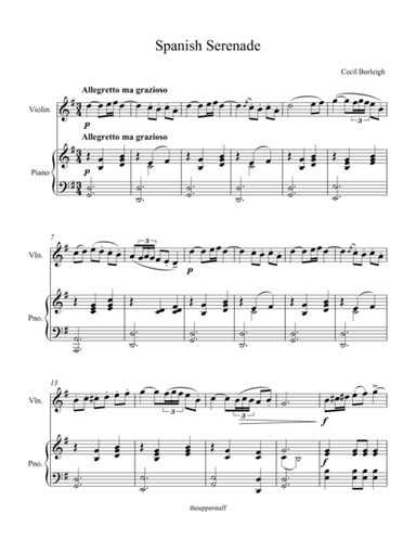 Spanish Serenade Op. 6 #5 (arr. Nick Lacanski)