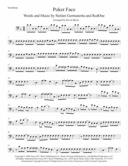 Poker Face (arr. Kevin Busse)