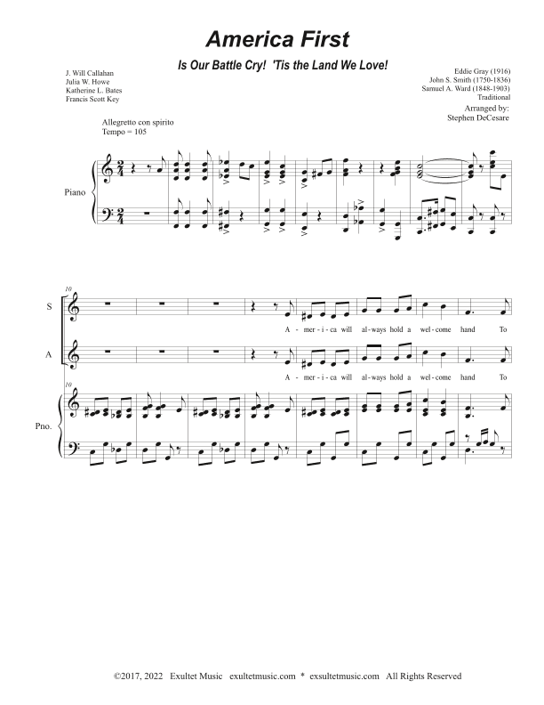 America First (SATB) (arr. Stephen DeCesare)