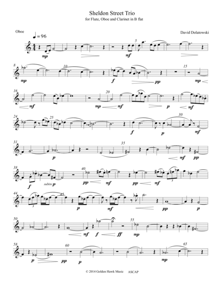 Sheldon Street Trio Oboe part