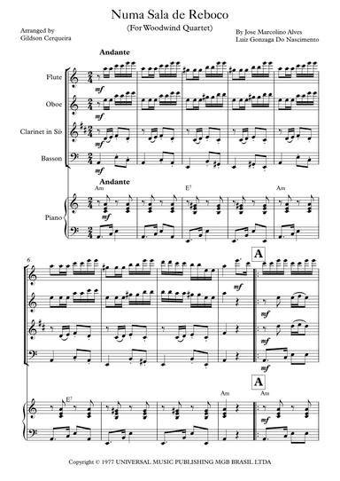 Numa Sala De Reboco (arr. Gildson Cerqueira)