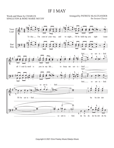 If I May (arr. Patrick McAlexander)