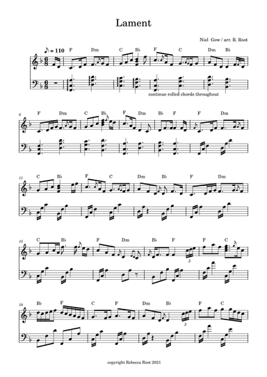 Niel Gow's Lament (arr. Rebecca Root)