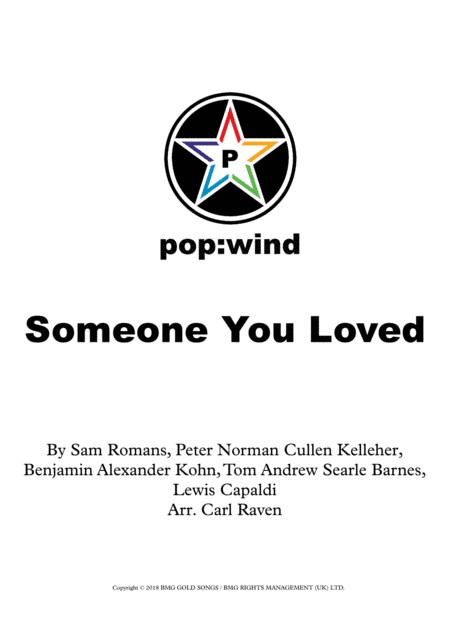 Someone You Loved (arr. Carl Raven)