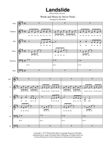Landslide (arr. Rob Redei)
