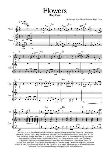 Flowers (arr. Golden Skull Editions)