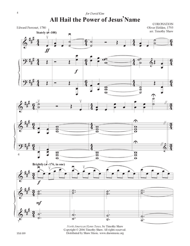 All Hail the Power of Jesus' Name (arr. Timothy Shaw)