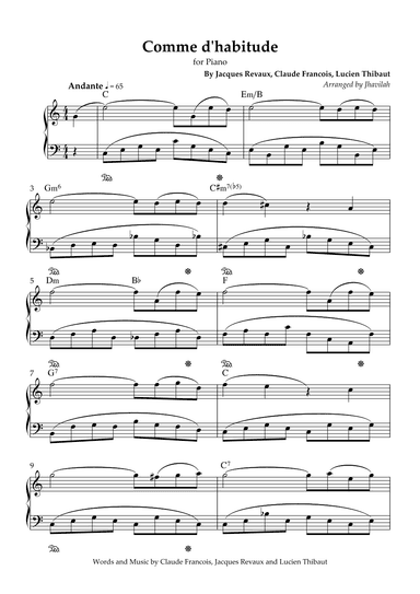 Comme D'habitude (arr. Jhavilah)