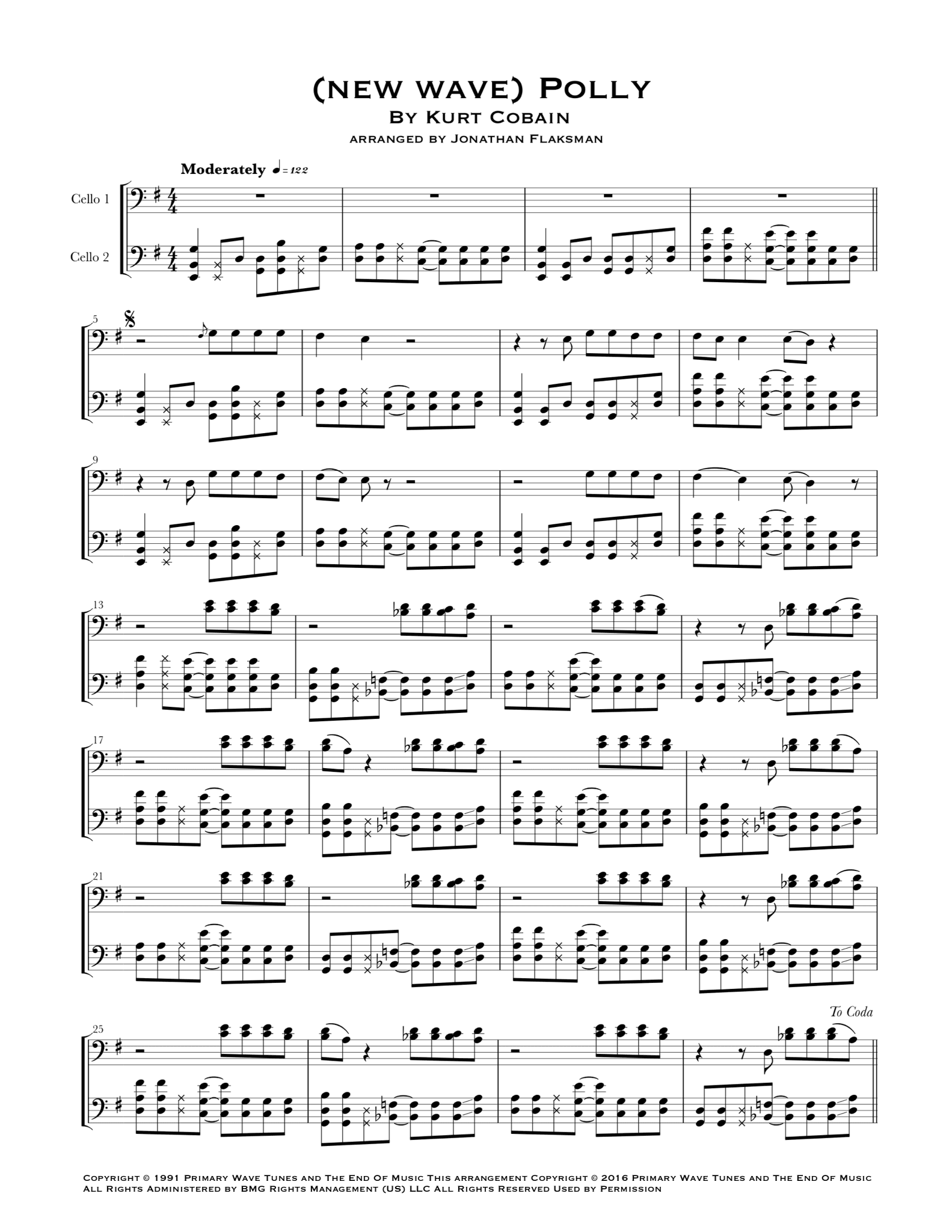 (new Wave) Polly (arr. Jonathan Flaksman)